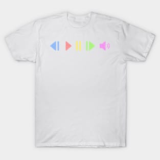 Pastel Music Controls T-Shirt